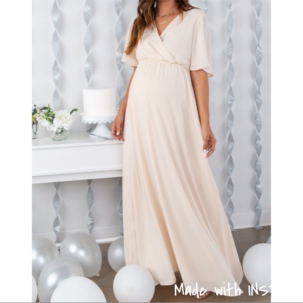 PinkBlush maternity maxi dress
